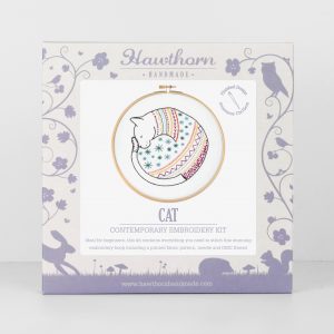 Cat Embroidery Kit