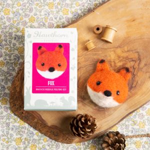 Fox Brooch Needle Felting Kit