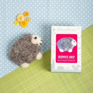 Herdwick Sheep Brooch Needle Felting Kit