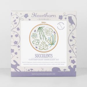 Succulents Embroidery Kit