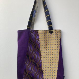 Tie Bag (purples & yellows)